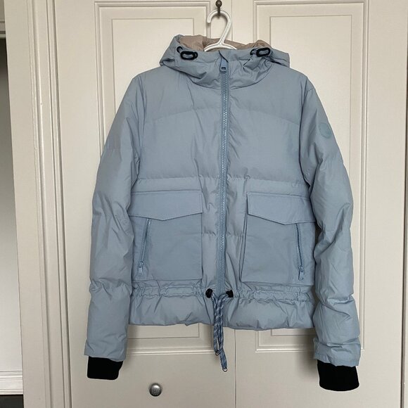 NWOT - Lole Kylee Water Repellent Puffer Jacket In Fog Blue - - Picture 2 of 15